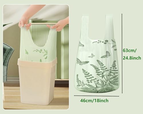 330pcs Small Trash Bags with Handle 4 Gallon - Image 3