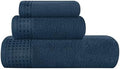 GLAMBURG Ultra Soft 3 Pack Cotton Towel Set, Contains a Bath Towel 28x55 inch by GLAMBURG