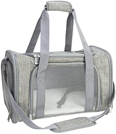 Soft Sided Carrier for Small Medium Cats Dogs, Removable Pad Collapsible Travel by NextFri