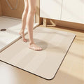 Ultra Thin Bath Mat 24"x16", Absorbent Quick Dry Washable Bath Rug by Watthourhome