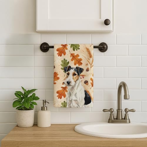 Caroline's Treasures Smooth Fox Terrier Dogs Kitchen Towel 15x25 in - Image 2
