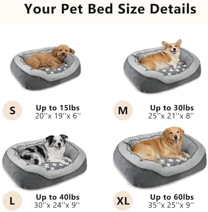 Washable Dog Bed Medium Size Dogs, Orthopedic Pet Bed - Image 6