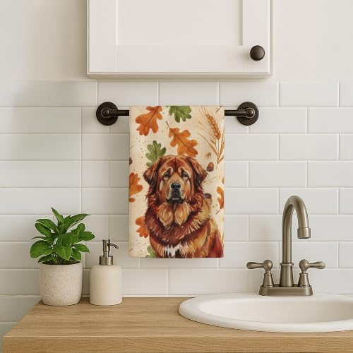 Caroline's Treasures Tibetan Mastiff Dogs Kitchen Towel 15x25 in - Image 2
