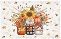 Giwawa Autumn Pumpkin Bath Rug Sunflower Flower Vase Bathtub Mat Soft Washable by Giwawa