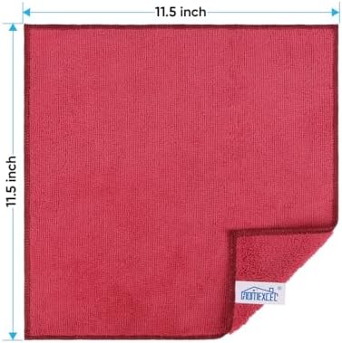HOMEXCEL Red Microfiber Cleaning Cloth, Microfiber Towels - Image 2