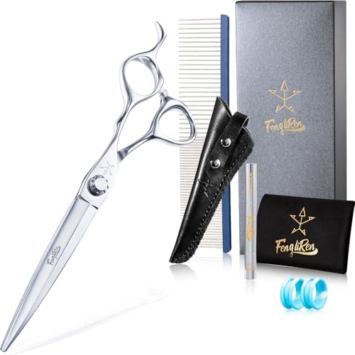 High-end Professional Dog Grooming Scissors Pet Grooming Shears 7 Inches by Fengliren%C2%AEDedicatedToScissorsForOver40Years