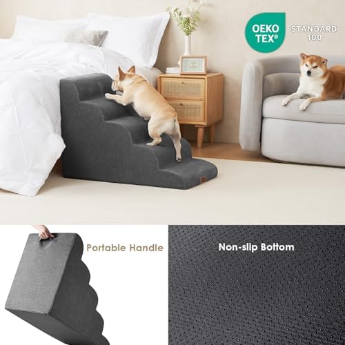 EHEYCIGA Extra Wide Dog Stairs for Large Dogs, 24.4" H Pet Step - Image 5