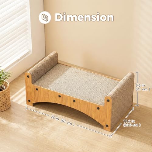 Avont Cat Scratcher Lounge, 3-in-1 Reversible Cardboard Scratching Bed - Image 5