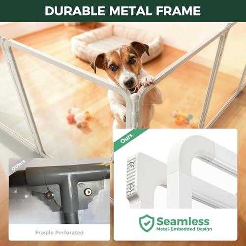 FXW AuraSpace Pro Acrylic & Wire Mesh Indoor Dog Playpen, 10 Panels - Image 3
