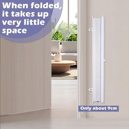 Retractable Dog Gate No Drill, 30 x 70 Inches - Image 6