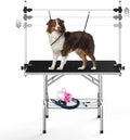 Lyromix 42'' Stainless Steel Pet Dog Grooming Table, Arm/Noose/Tray by Lyromix