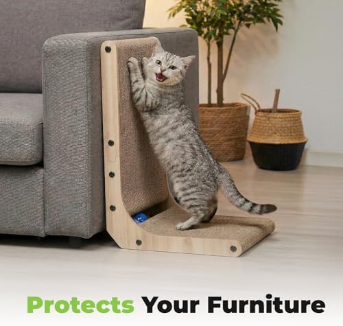 Best Pet Supplies Catify L-Shaped Cardboard Cat Scratcher - Image 5