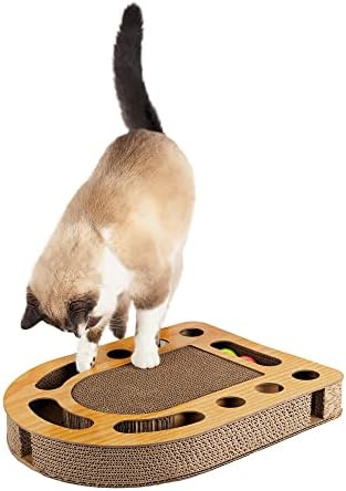 Furhaven Scratching Pad Ball Track Cat Toy w/ Catnip - Image 2