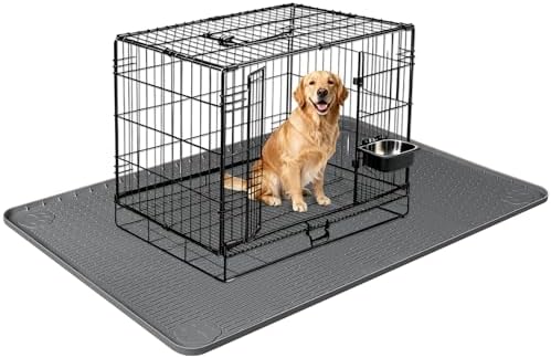 Silicone Dog Bed Mat 34"x 22" Crate Mat by Bartuke