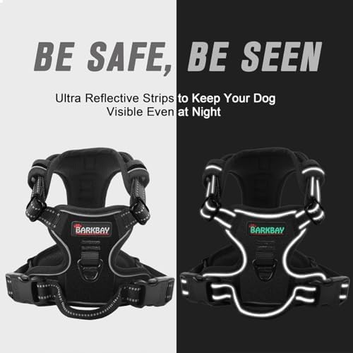 BARKBAY Dog Harness No Pull for Small Sized Dog Front Back Clips, Dog Vest - Image 5