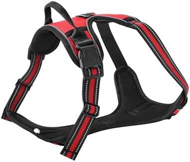 Red No-Pull Dog Harness with 2 Leash Clips，Soft Padded Vest - Image 3