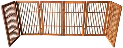 Urnporium Pet Dog Gate Freestanding, Strong Durable Folding Wooden Fence - Image 6