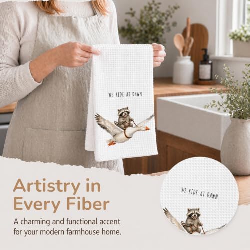 Racoon Kitchen Towels, Cute Hand Tea Towel - Image 4