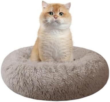 Nisrada Cat Beds for Indoor Cats, 15.7 Inch Small Cats Beds, Washable-Round Pet by Nisrada