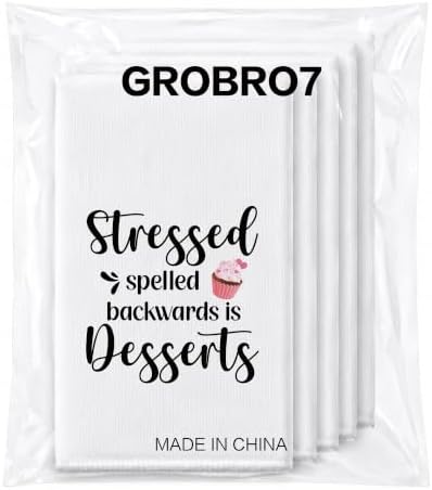 Funny Baking Hand Towels, 6 Pack Printed Dish Towels - Image 7