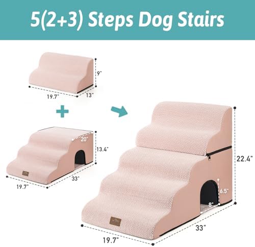 COZY KISS Extra Wide Small Dog Stairs - Image 2