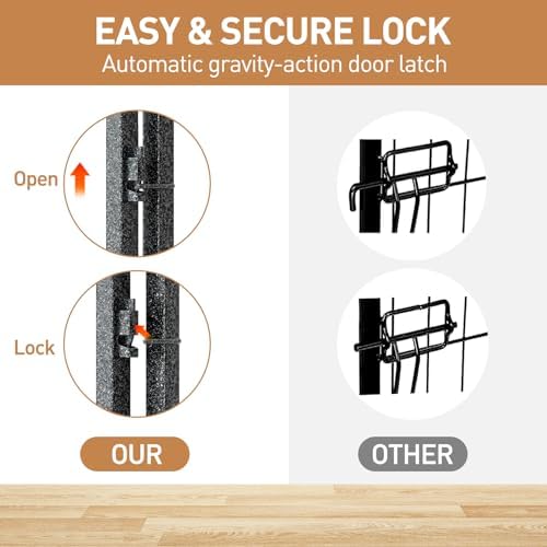Metal Dog Playpen 45in H 8 Panels Heavy Duty Dog Fence - Image 4