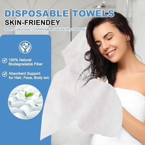 Disposable Towels 20 Count, Single-Use Cleaning Towels, Suitable - Image 4