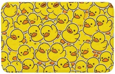 Cute Rubber Ducks Bath Mat Non-Slip Soft Microfiber Bathroom Rugs Washable by Unknown