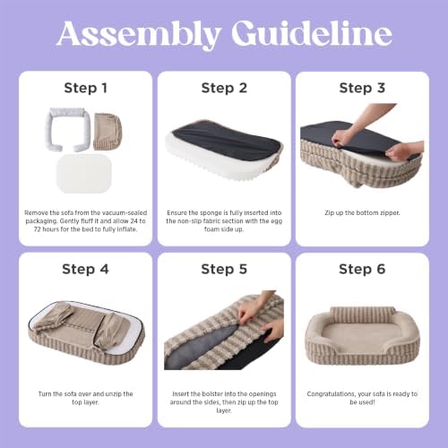 LE SURE Cute Cozy High Back Orthopedic L Plus Dog Bed - Image 6