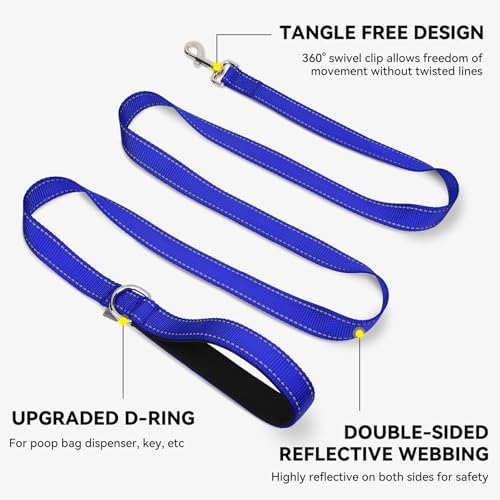 Joytale Reflective Dog Leash for Small Dogs, 4 FT x 3/4" - Image 5