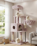 Heybly Cat Tree with Toy, 49.2 inch Cat Tower by HEYBLY