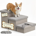 3-Step Wide Dog Stairs 18" H by Fecuria