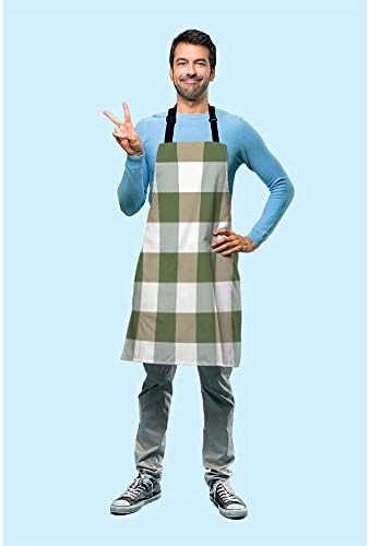 Gingham Plaid Kitchen Apron Bib Apron - Image 3