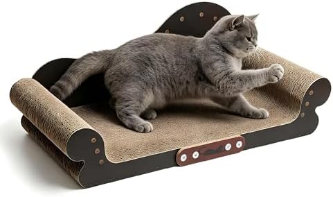 Extra Large Cat Scratcher Bed, Sofa Shaped Cardboard Couch by myyAA