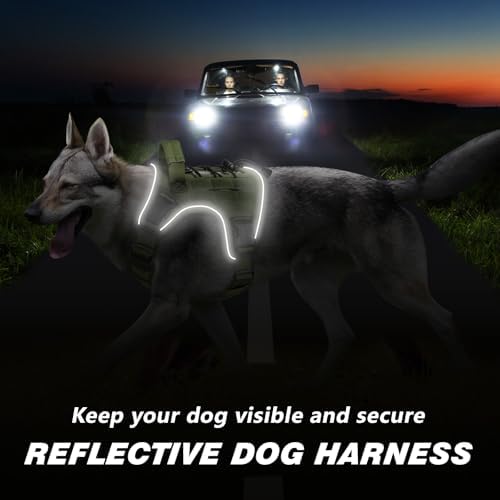 WINGOIN Green Tactical Dog Harness - Image 4