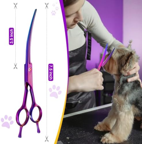 JASON Curved Dog Grooming Scissors - Image 6