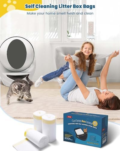 KONE Cat Litter Bags for Robot 3/4, 2 mil Thickened Drawstring Waste Drawer - Image 7
