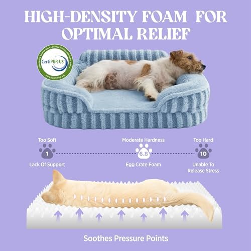 LE SURE Cute Cozy High Back Orthopedic Dog Beds Large Sized Dog - Image 4