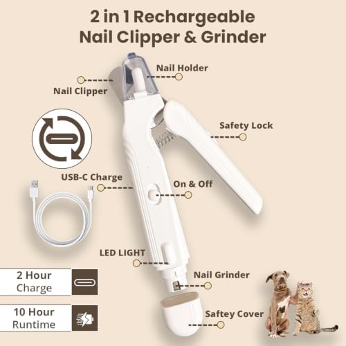 2-in-1 Dog & Cat Nail Clipper and Grinder - Image 6