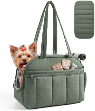 BAGSMART Dog Purse Carrier for Small Dogs Up to 13lbs Puppy Travel Tote Bag by BAGSMART