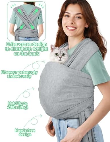 Dog Sling Swaddle Carrier for Small Dog, Cat Front Carriers for Small Pet up to - Image 2