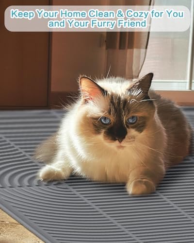 Extra Large Cat Litter Mat XL, Silicone Waterproof - Image 7