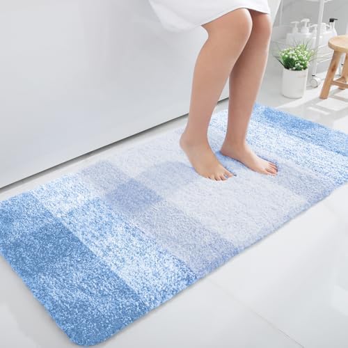 OLANLY Bathroom Runner Rug 45x27, Extra Soft Absorbent Microfiber Bath Rugs by OLANLY