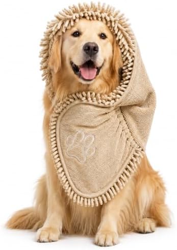 Dog Towel for Drying Dogs, Absorbent Microfiber Bath Towel by MakeyourGuestD%C3%A9corAmazing