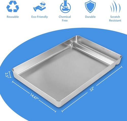 Stainless Steel Reusable Litter Tray Compatible - Image 5