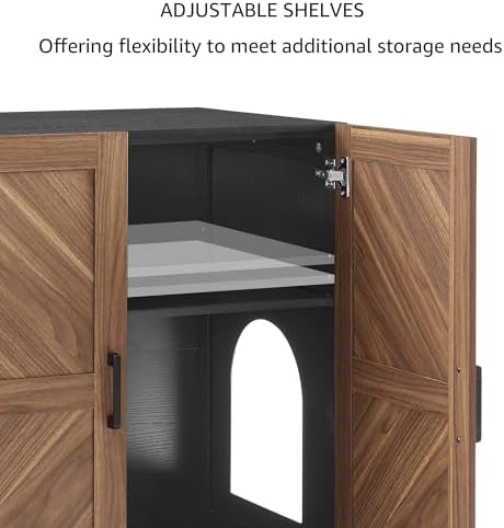 unipaws Tall Cat Litter Box Enclosure - Image 6