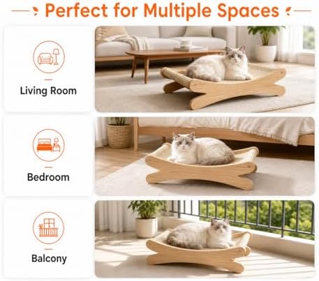 Natural Sisal Cat Scratcher Bed - Image 2