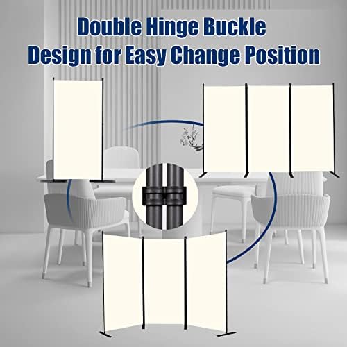 Room Divider 3 Panel-102''Wide, 6FT Room Dividers and Folding Privacy Screen - Image 5