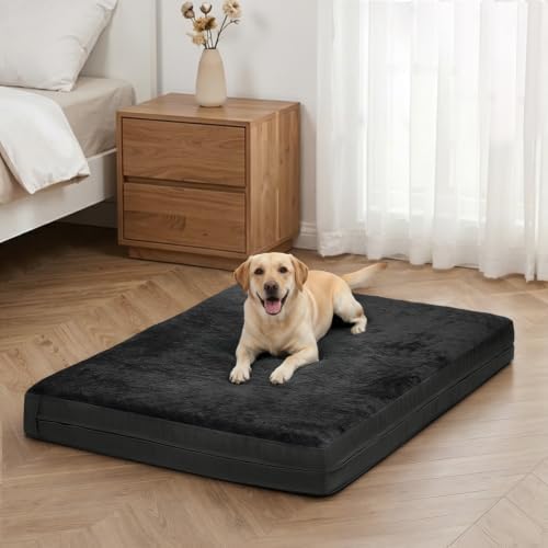 XL Waterproof Dog Bed for Crate, Washable Reversible Pads by WAYIMPRESS