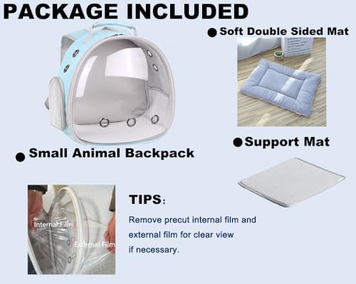 Portable Small Animal Backpack Travel Breathable Pet Carrier Bag Cages - Image 5